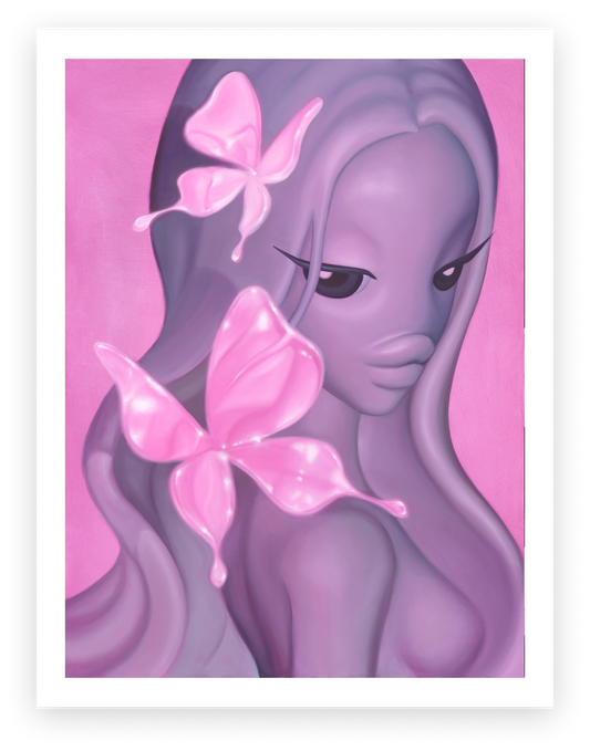 MISS FLUTTERBY Giclée Fine Art Print